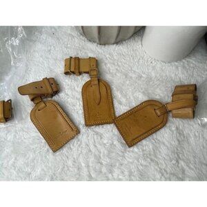 W487 -Authentic Louis Vuitton Leather Luggage Tags – Assorted Years, Sell Indivi